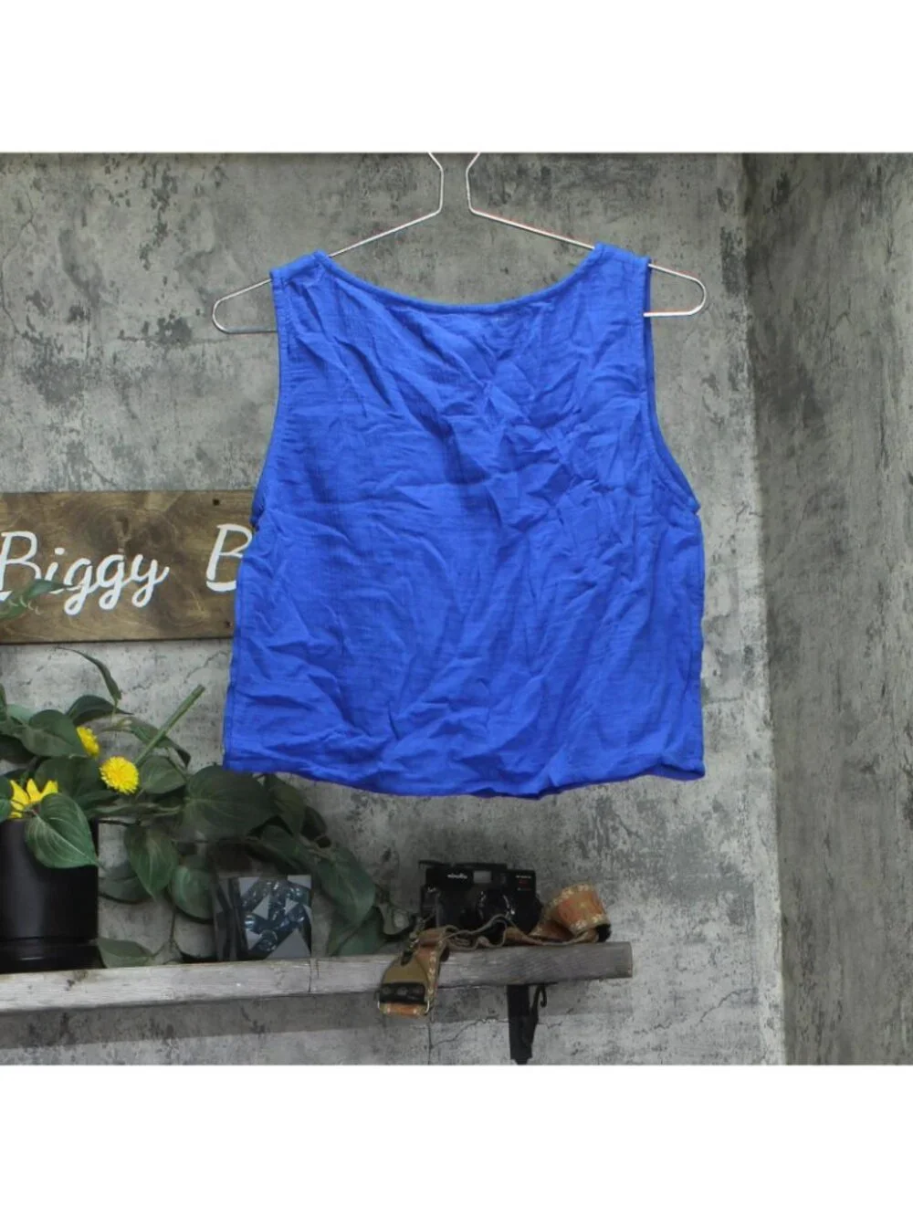 NEW Lauren Ralph Lauren Womens Top Woven Cover Up Swim 20617192 Blue Saturn S